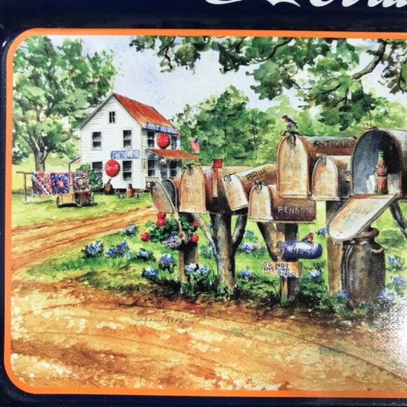 Set of 3 Vintage Coca-Cola Mailbox Tin + 2 Jeanne Mack Artwork Mailbox Tin Trays - Picture 9 of 16